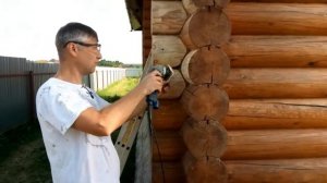 Как отшлифовать углы деревянного сруба