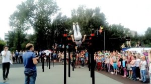 Открытие воркаут-площадки международного уровня в парке по улице Чкалова