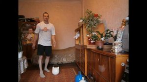 Подъем Гири 24 кг. 71 раз за 1 мин.и "зашифрованное" сообщение...Ситников Виталий.