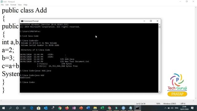 Lecture No 5: How to Run & Execute Java Program Step By Step Using Command Prompt (CMD) | | Pratap смотреть онлайн