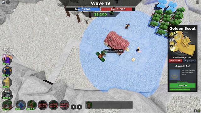 Голд скаут..... нормАЛЬНО ТАК ДАМАЖИТ! | Roblox tower battles смотреть онлайн