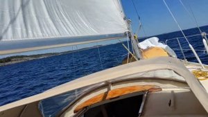 Перегон яхты в одиночку #1. Под парусом подхожу к порту Нюнесхамн .Швеция.