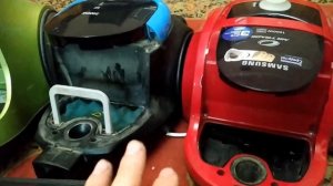 Сравнительный обзор трех пылесосов Samsung с кружками.