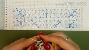 Ажурный ДВУСТОРОННИЙ палантин спицами / ажурный шарф спицами