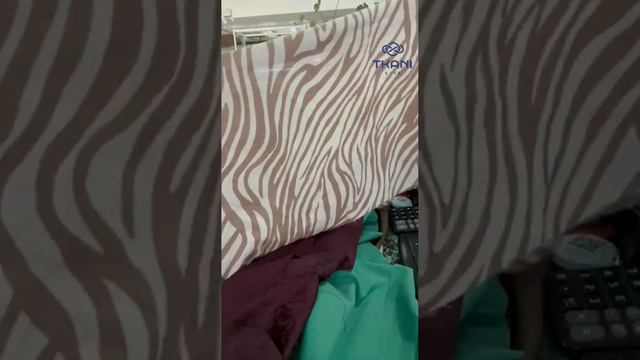 Лен Хлопок Бежевая зебра #обзорткани #тканиврозницу