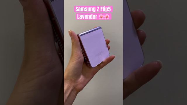 Samsung Z flip5 lavender colour 🌸🌸#samsung #zflip5 #lavender #like #shortsvideo #youtuber #pink