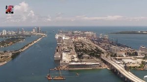 Time-lapse Port Miami - Aug 30, 2021
