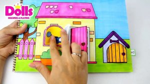 ??HOW TO MAKE SCHOOL FOR PAPER DOLLS PAPERCRAFTS FOR KIDS DOLLHOUSE IN ALBUM