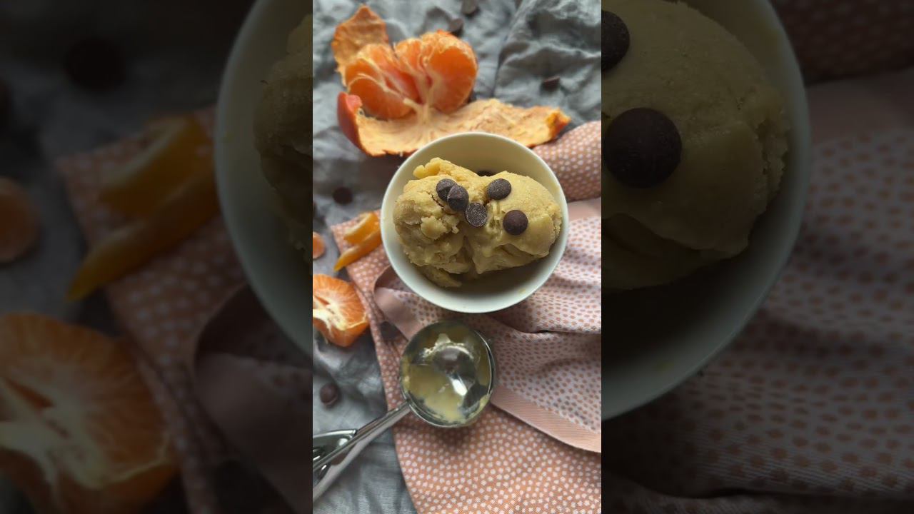 Мороженое из мандарина  Рецепт ⬇️ #veganrecipes #безглютена #безмолока #рецепты