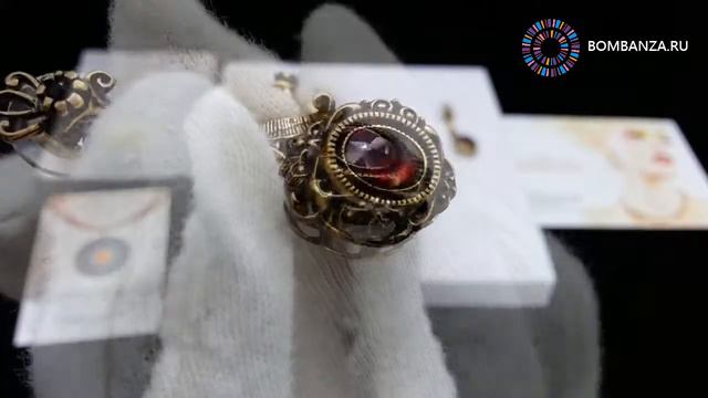 👍👉 Серьги Maurizio Mori с гранатом, MM-OR170839. Премиум бижутерия из Италии, Флоренция