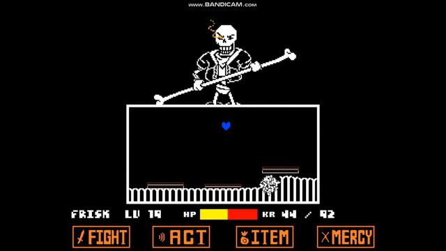 disbelief papyrus hard mode two heal