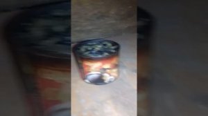парафиновая горелка из кофейной банки.