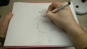 Рисуем Шрека/how to draw shrek
