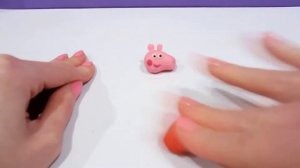 Мульт герои из пластилина. - Свинка Пэппа/Peppa pig из пластилна PLAY DOH.
