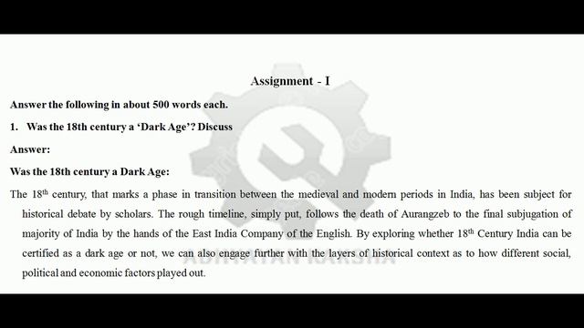 BHIC 134 (ENGLISH) HISTORY OF INDIA : 1707-1950 IGNOU SOLVED ASSIGNMENT 2020-2021 HOW TO SUBMITTING смотреть онлайн