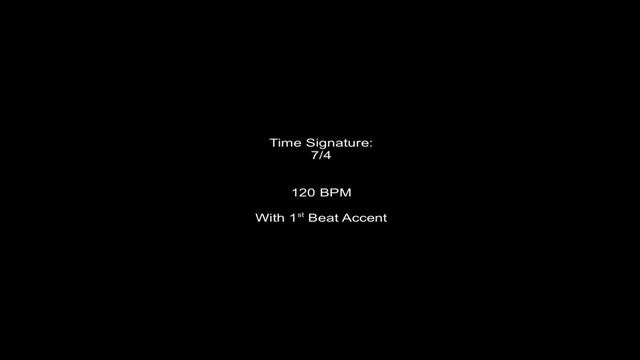 Metronome 7/4 120BPM w/ 1st Beat Accent смотреть онлайн
