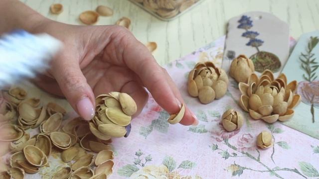 Цветы из фисташек и сургучная печать смотреть онлайн