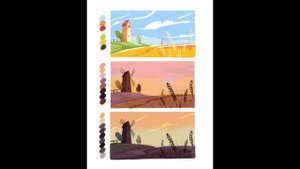 Мастер-класс по иллюстрации в Procreate «Освещение в пейзаже» | Урок по Procreate