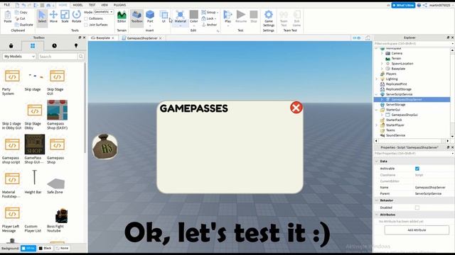 Roblox How to make a Gamepass Shop! смотреть онлайн