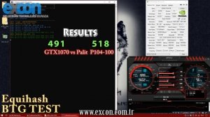 Palit p104-100 Gpu Mining Performence Test & Overview