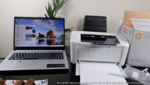 HP LASERJET PRO M15W LEARN HOW TO SET UP TO PC WITH USB CABLE | PRINT YOUR DOCUMENT