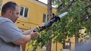 Гениально и просто высотный сучкорез из болгарки