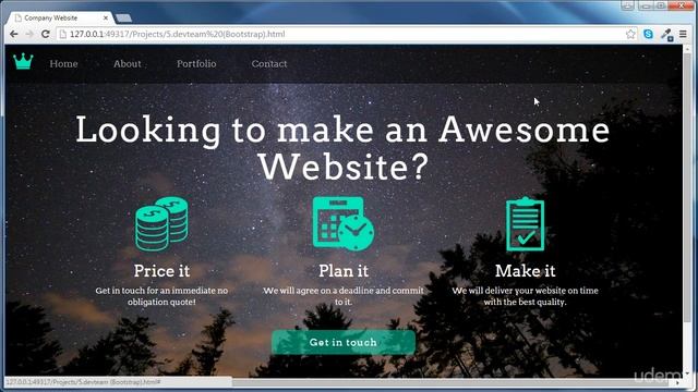 Complete Web Dev 1101 Project Introduction  Company Website HTML, CSS & Bootstrap