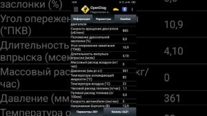 ЗАЗ Шанс 1.3. Проверка показателей ОпенДиагом