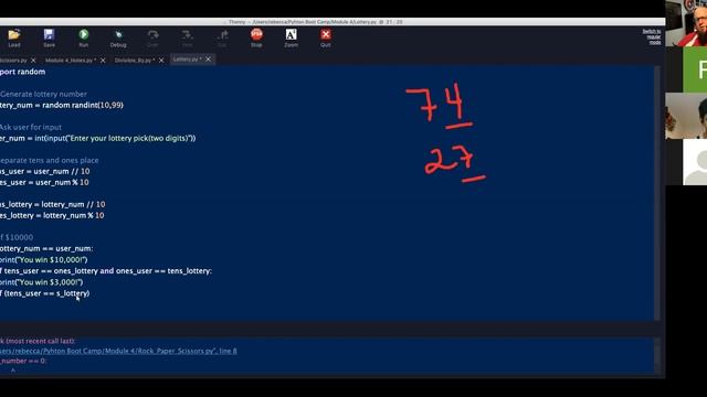 Python Bootcamp: Day 9, Session 3 --- Dr. Cazalas