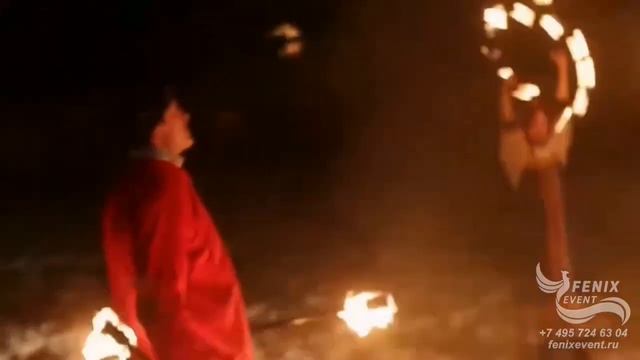 Заказать огненное шоу в русском стиле Москва - фаер шоу на праздник масленицу, свадьбу и юбилей