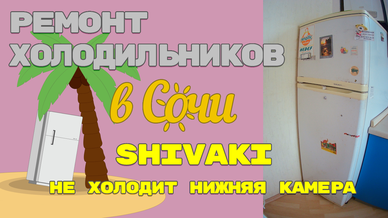 Холодильник Shivaki повторный выезд.
