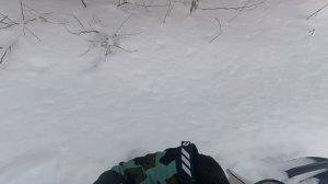 Покатушки на снегоходе. маршрут На сыр..mp4