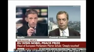 Nigel Farage à propos du Prix Nobel de la paix à l'UE