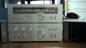 Kenwood KA-3500 Integrated Amplifier, KT-5300 Tuner and Bose 141 speakers.