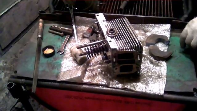 Процесс притирания клапана головки д144. смотреть онлайн