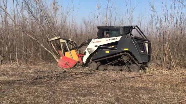 TEREX PT100G Forestry / расчистка территории от кустарников