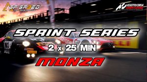 ACE OF SPEED | Sprint Series 2x25 min | MONZA | #aceofspeed #aos #assettocorsacompetizione