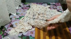 Шашлык из печени в жировой сетке