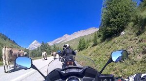 Honda CBF 1000 going Up Albula Pass - Switzerland - 26th June 2017