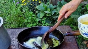 Сбор Свежей Капусты и Приготовление Борща на Костре Азербайджанская Кухня Деревенская Кухня  Рецепты