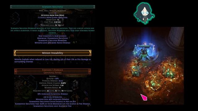 PoE 3.13 - Minion Bomber | Summon Raging Spirit + Minion Instability | Necromancer Build Guide смотреть онлайн
