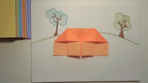ОРИГАМИ из бумаги ↘ Домик ↙ Оригами для детей // Origami // House // 종이접기 ▶집◀