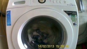 Washing machine Samsung,, program 40°C, short video.. HD 720p :-)