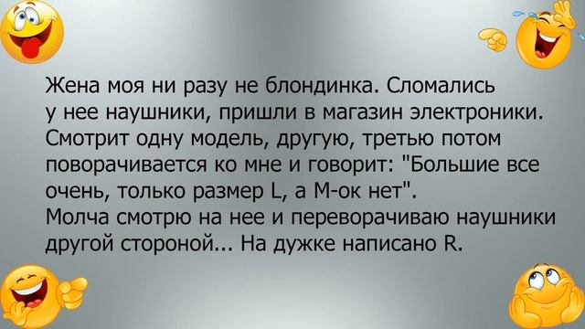 Анекдот про жену блондинку смотреть онлайн