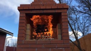 Тест кирпичного мангала с вытяжкой