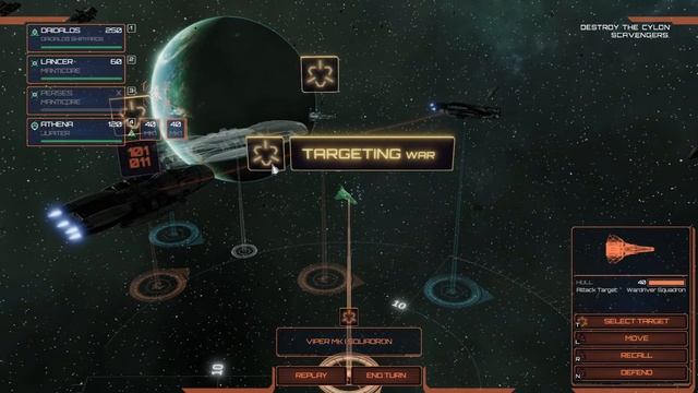 Battlestar Galactica Deadlock Gameplay Mission #2 Campaign ATHENA