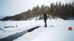 How We Cut The Biggest Ice Fishing Hole! (20ft Trench Fishing Challenge)