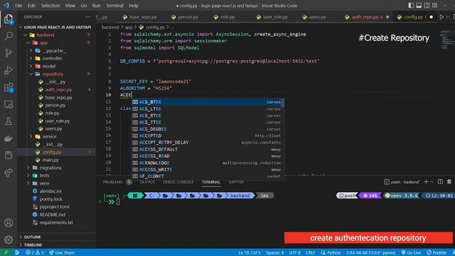 Build Full Stack Login Page React, FastAPI, Postgresql, Tailwindcss | Part 1 Backend FastAPI