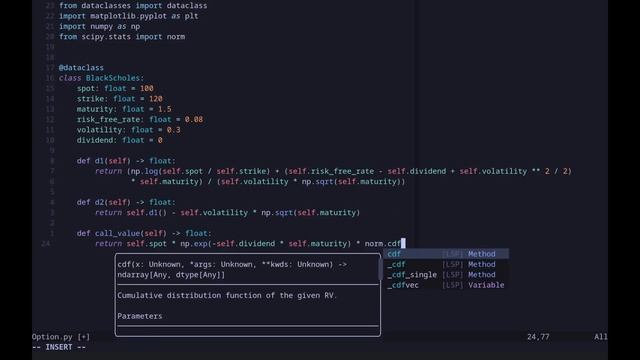 Option Pricing in Python OOP #1 - vanilla option price смотреть онлайн