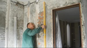 Укладка стильной плитки в ванной ч.1(маяки)